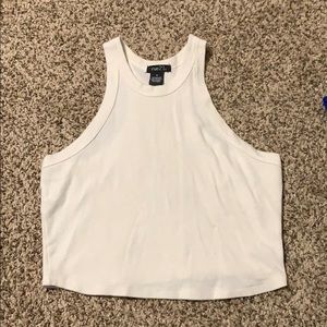 High neck tank-top